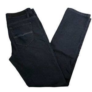 Black Bull Jeans Mens Black Stretch Denim Jeans Size 33 Dark Wash